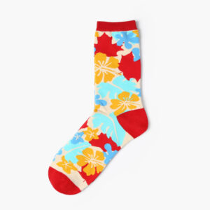 Colourful flower socks